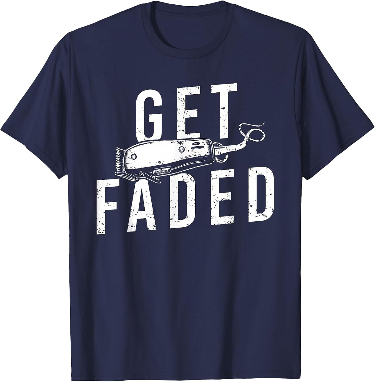 Cool Barber Design for Men Women Barber Barbershop Lovers T-Shirt - Navy Blue