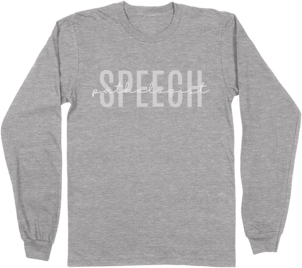 Speech Pathologist Long Sleeve Shirt Unisex - Grey