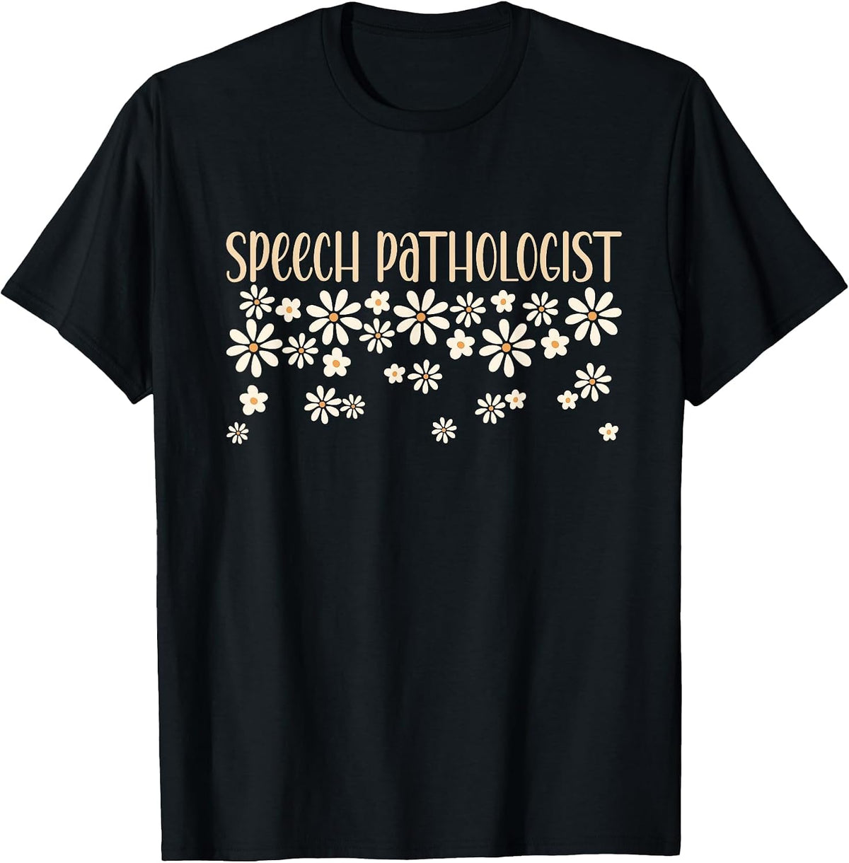 Groovy Speech Pathologist Speech Language Therapy SLP T-Shirt - Black