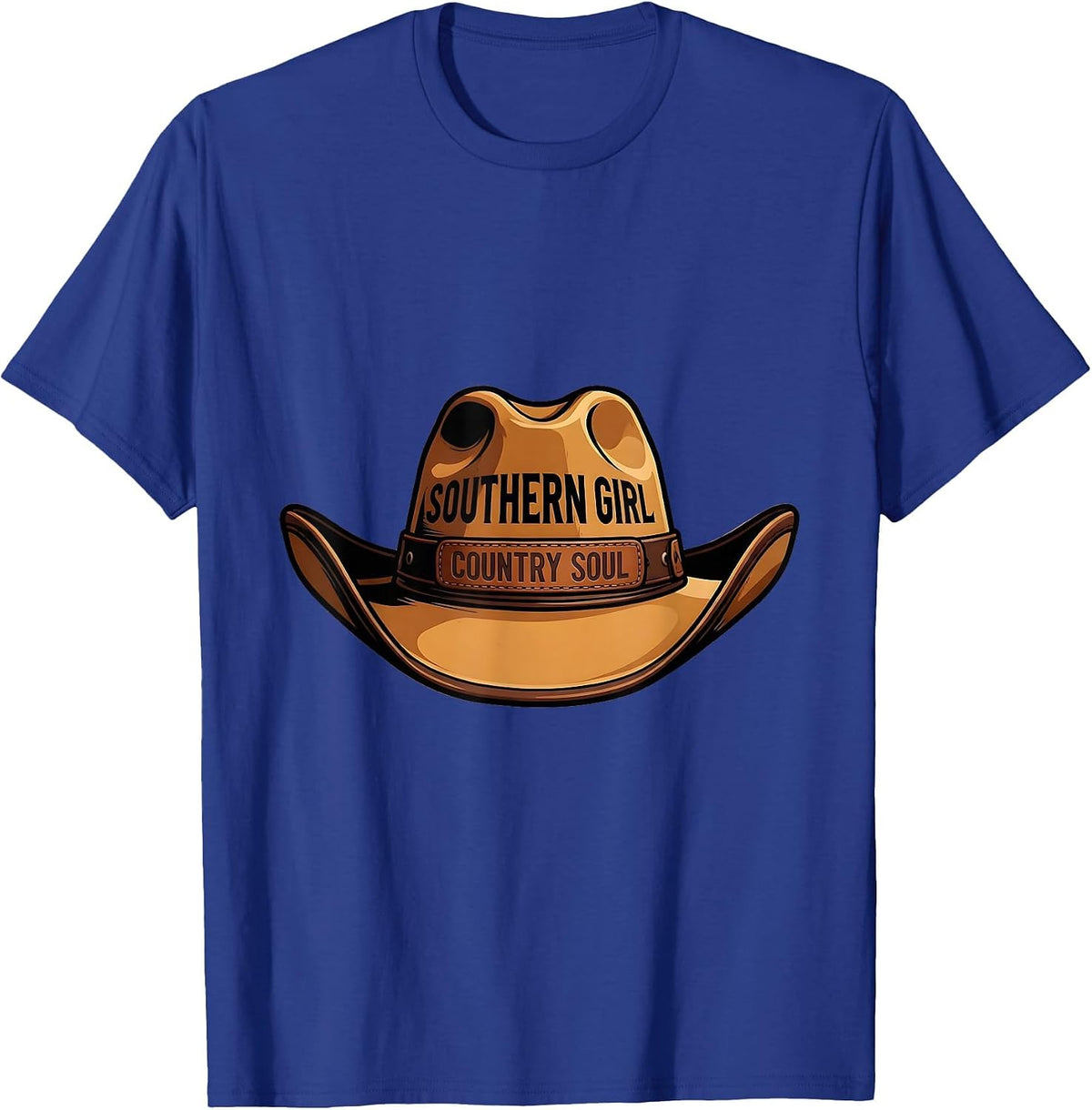 Southern Girl Country Soul Country Music Design T-Shirt - Royal Blue