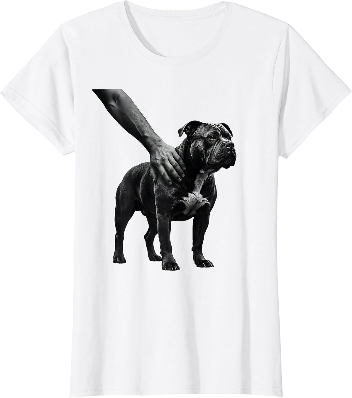 Pitbull Silhouette Pit Bull Mom Dog Lover Pride T-Shirt - White