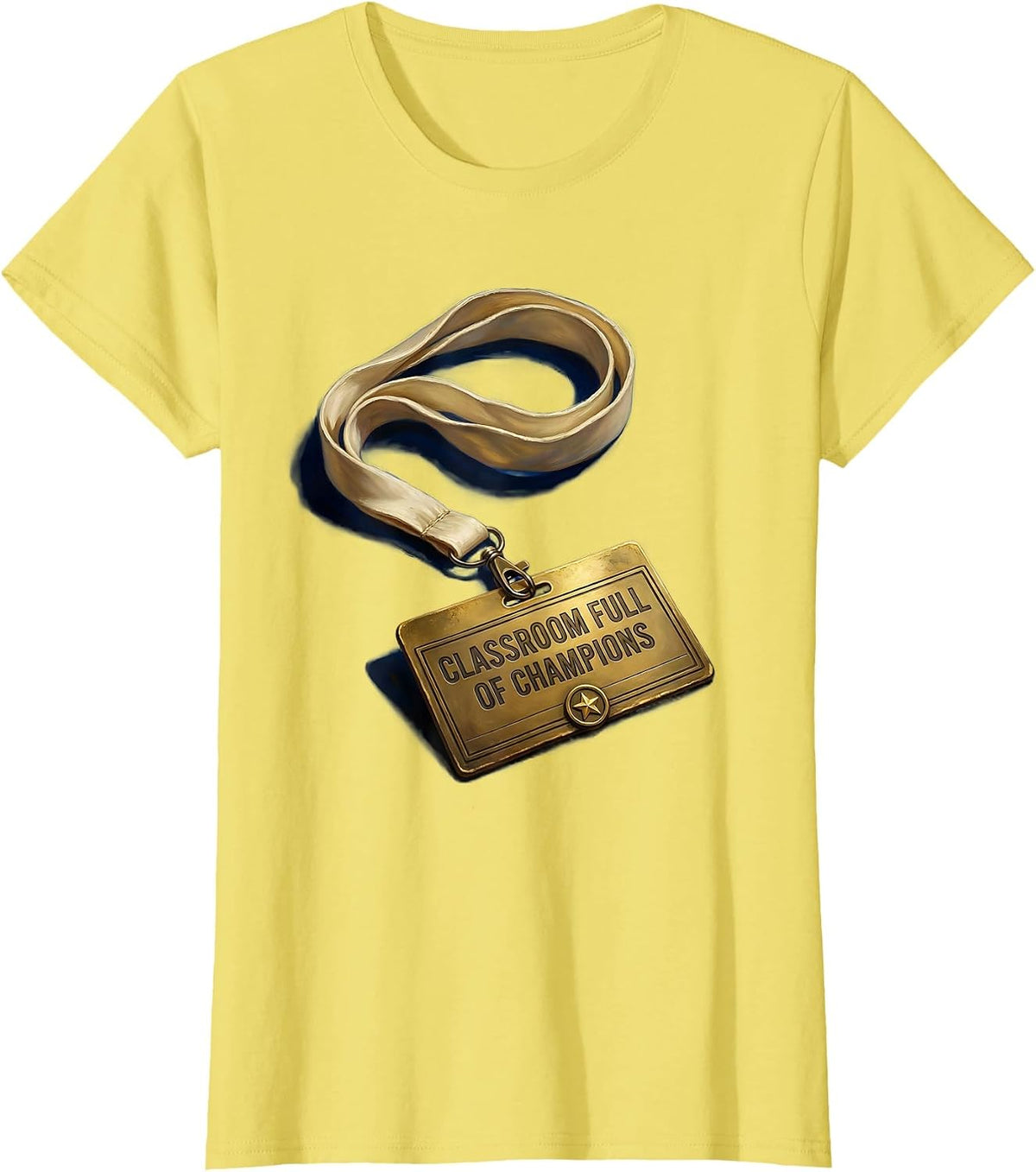 Classroom Full of Champions Third Grade Teacher T-Shirt - Lemon Yellow