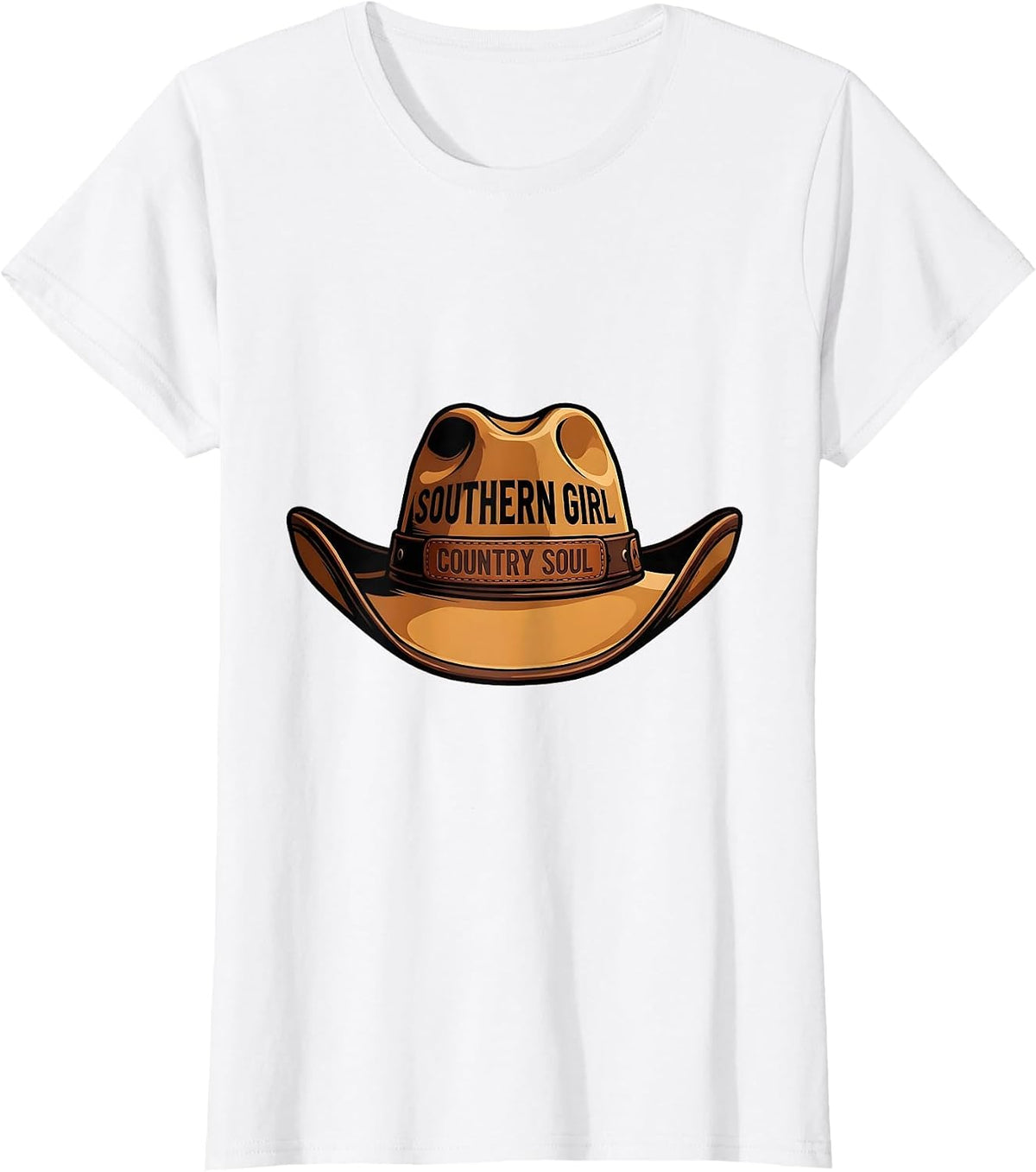 Southern Girl Country Soul Country Music Design T-Shirt - White