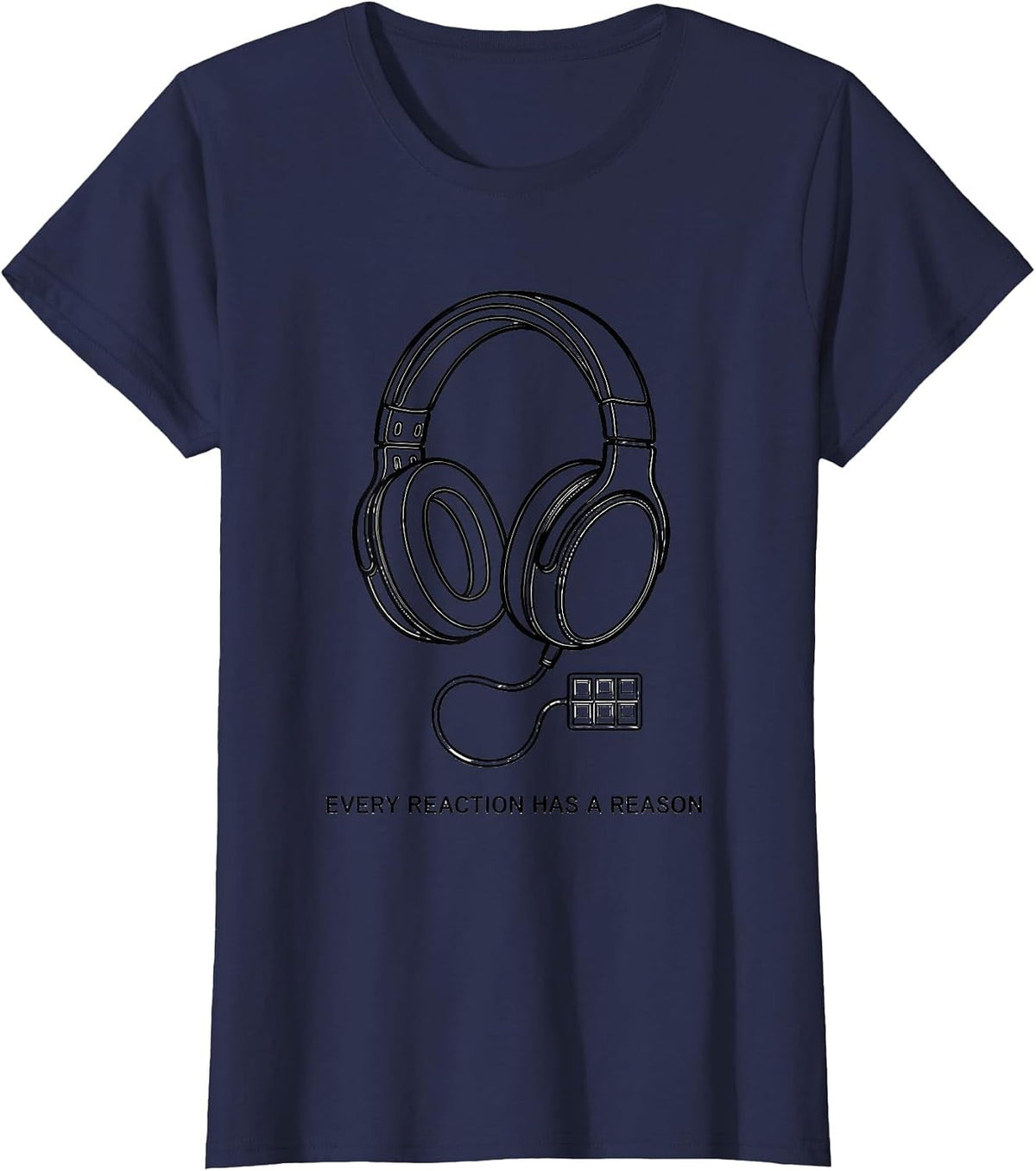 Women's Every Reaction Has A Reason Autism Awareness Special T-Shirt - Navy Blue