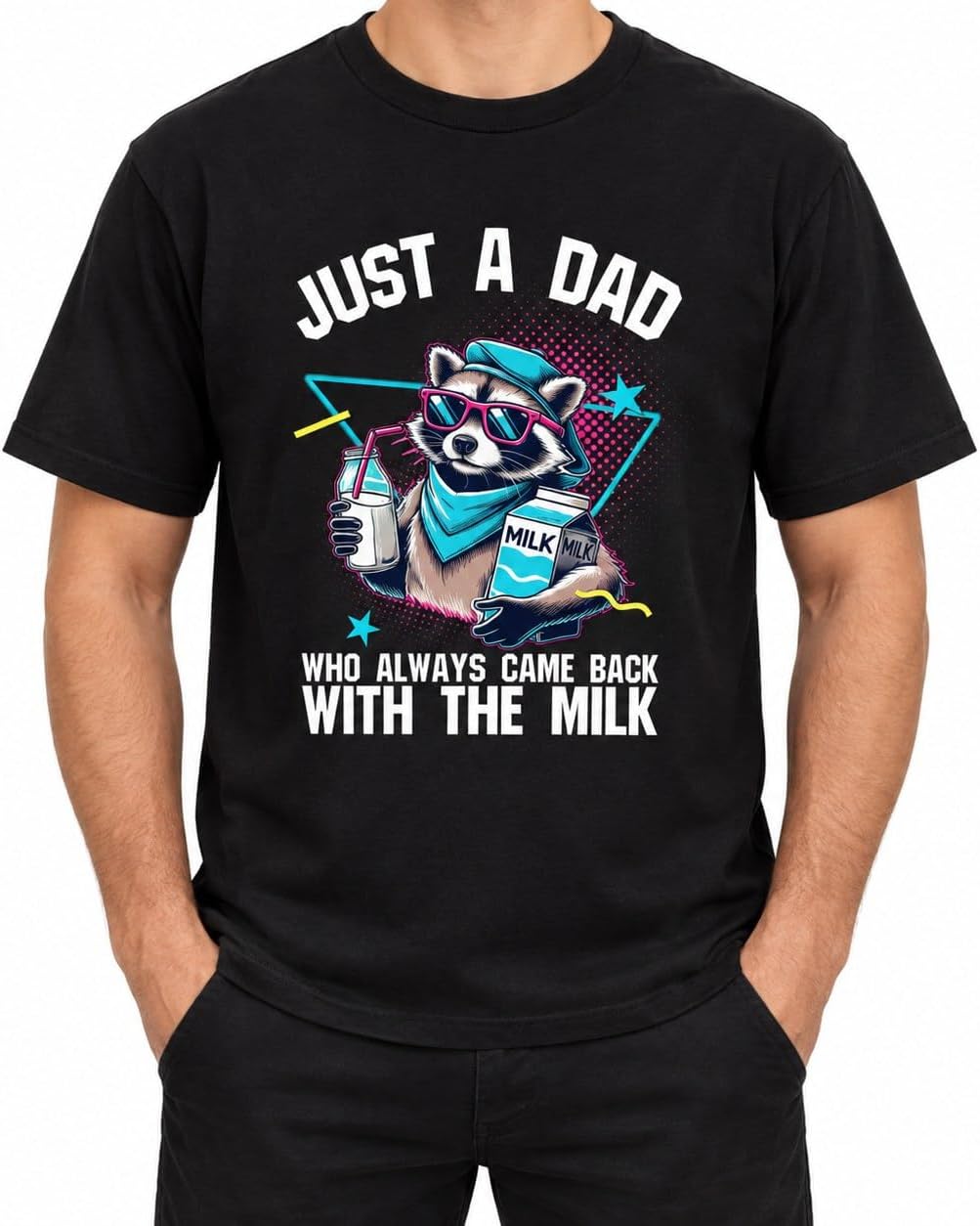 Breast Cancer Support Shirts - Christmas Tshirt - Dad Shirt - Racoon Dad Shirt 20