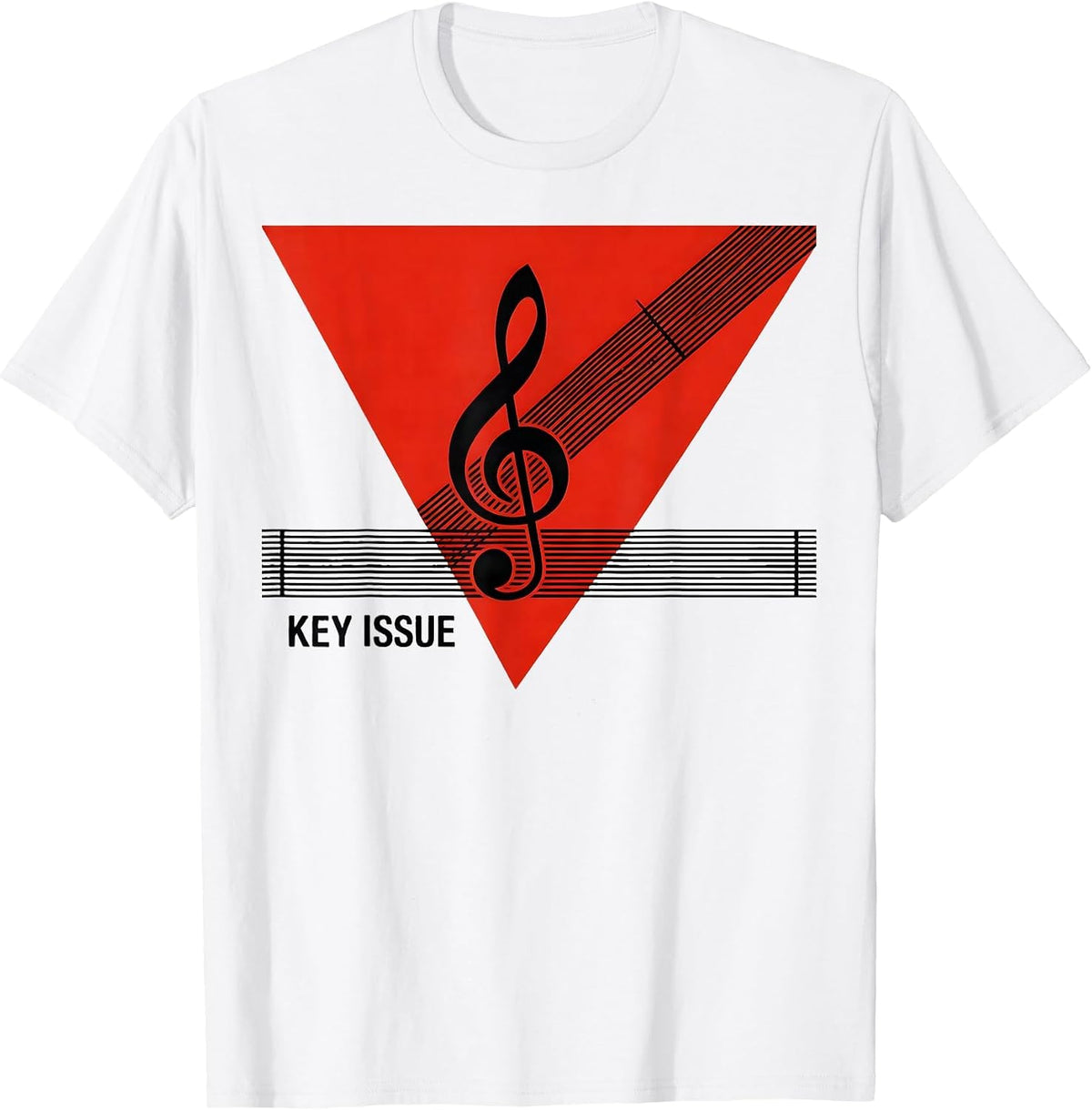 Men's Key Issue Funny Music Lover Musician Humor Gift T-Shirt - White