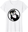 Women's Sealed Otter Badge Pastel Goth Kawaii Alt Goth E-Girl T-Shirt - White