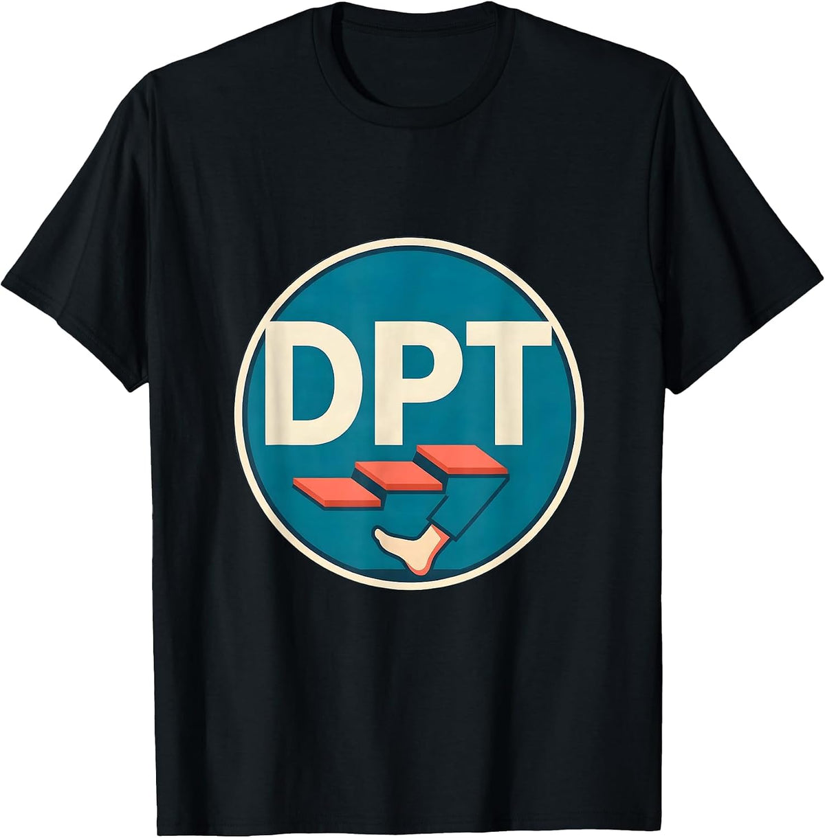 Men's DPT Retro Occupational Therapy Physical Therapy Practitioner T-Shirt - Black
