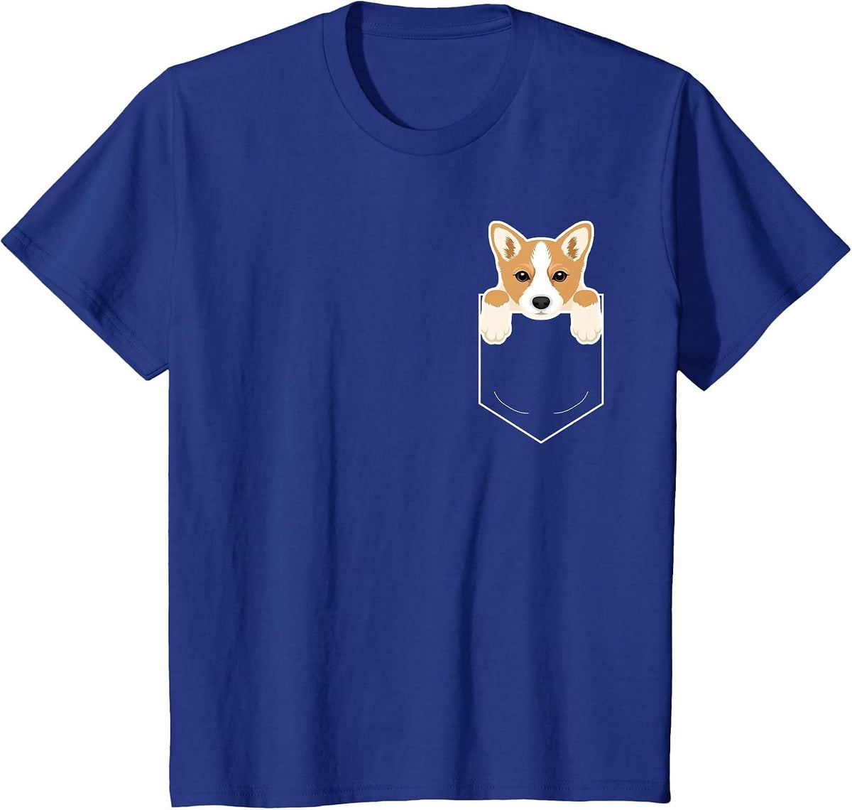 Corgi in My Pocket Cute Dog Owner T-Shirt T-Shirt - Royal Blue
