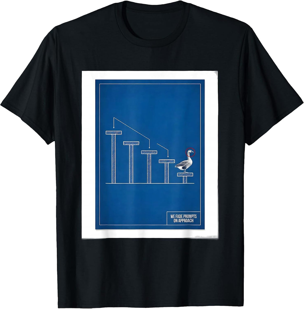 Men's We Fade Prompts On Approach Funny Silly Goose SPED Teacher T-Shirt - Black