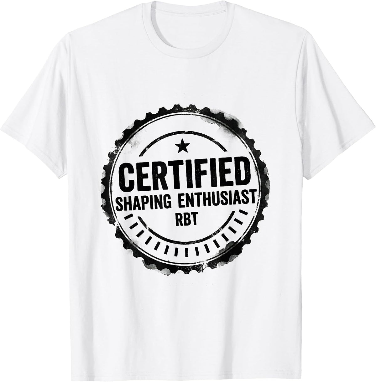 Men's Certified Shaping Enthusiast, RBT ABA Therapist Occupational T-Shirt - White