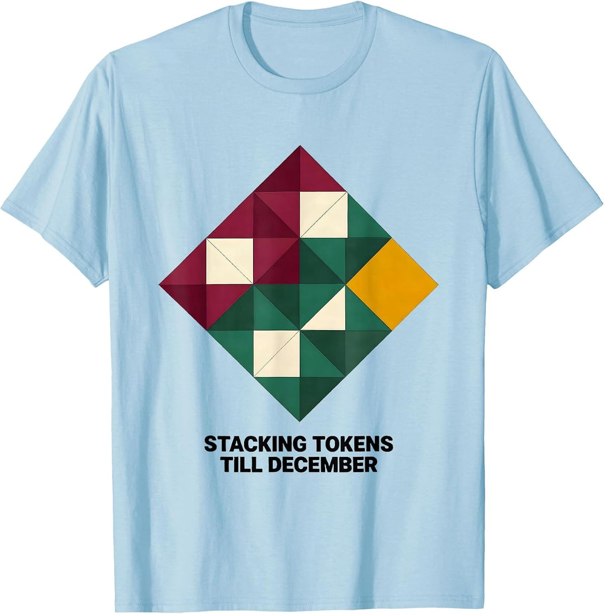 Men's Stacking Tokens Till December Occupational Pride ABA T-Shirt - Baby Blue