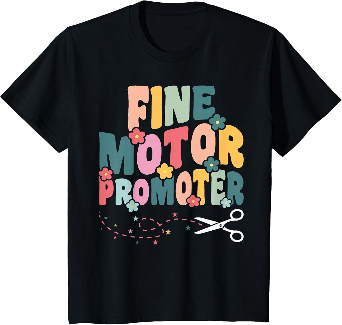 Occupational Therapy Fine Motor Promoter OT COTA T-Shirt - Black