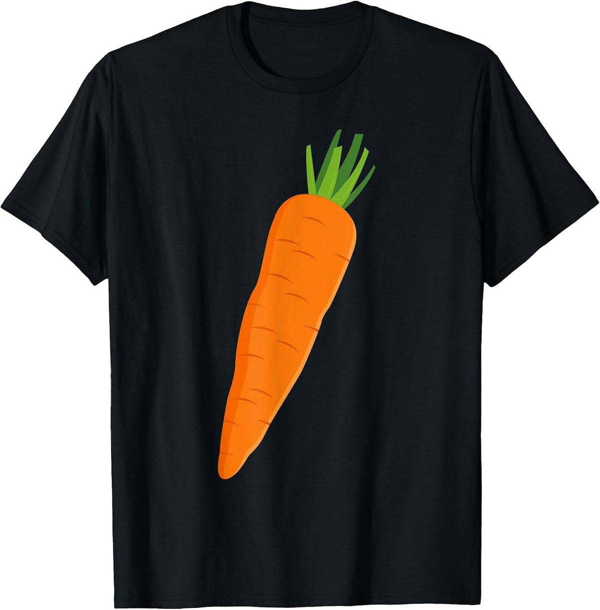 Matching Couple Costume Kid Funny Vegetable Carrot Halloween T-Shirt - Black