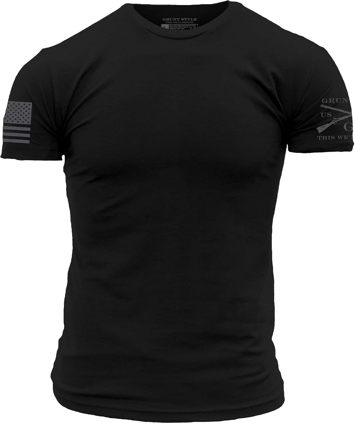 Grunt Style Basic Crew Men's T-Shirt - Black