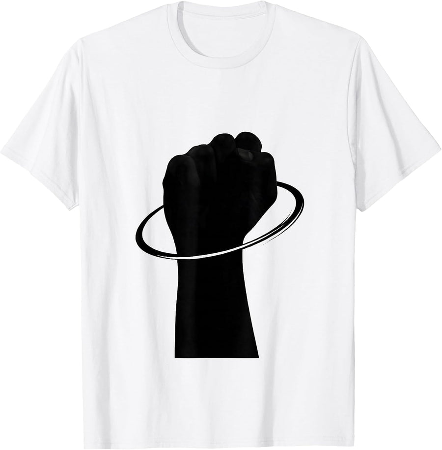 Men's Closed Fist ASL Teacher Sign Language Educator Humor T-Shirt - White