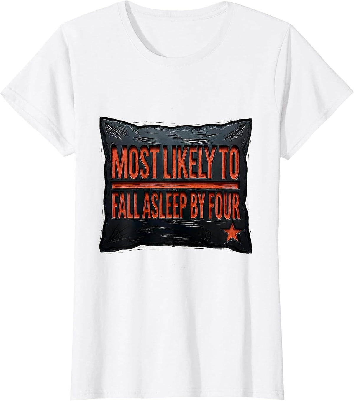 Most Likely To Fall Asleep By Four Funny Family Christmas T-Shirt - White