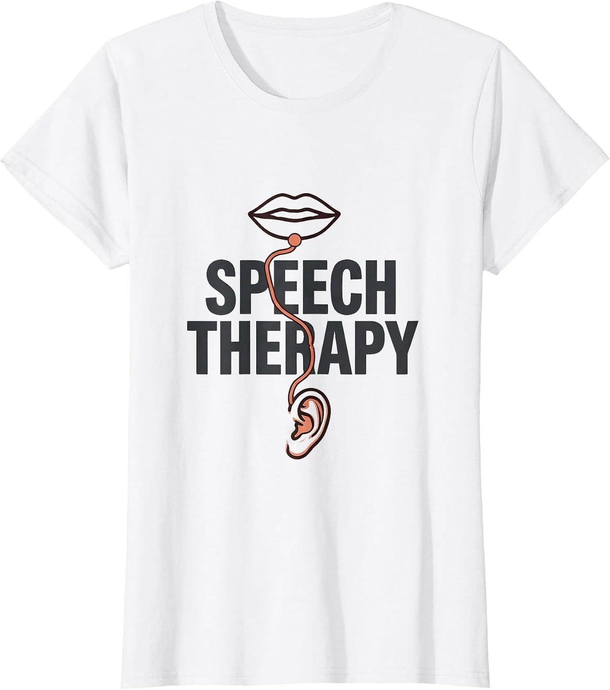 Women's Speech Therapy Minimalist Cute SLP Professional Pride T-Shirt - White