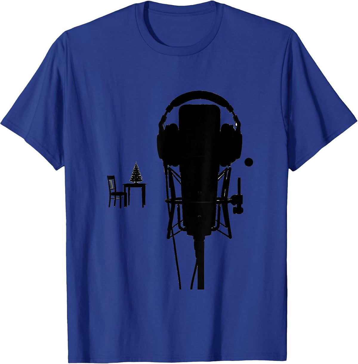 Console Headset 911 Dispatcher Christmas Workplace Humor T-Shirt - Royal Blue