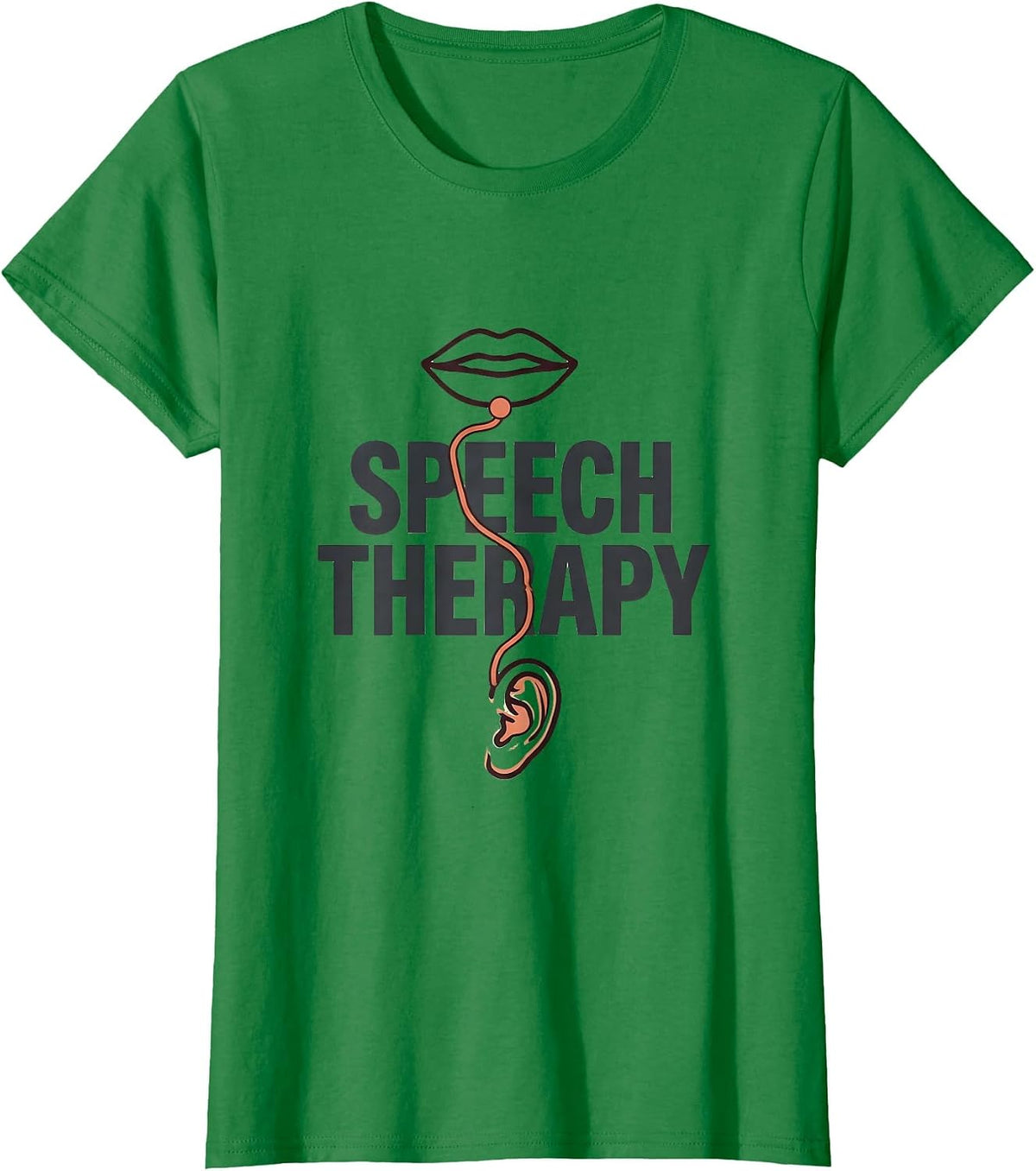Women's Speech Therapy Minimalist Cute SLP Professional Pride T-Shirt - Kelly Green