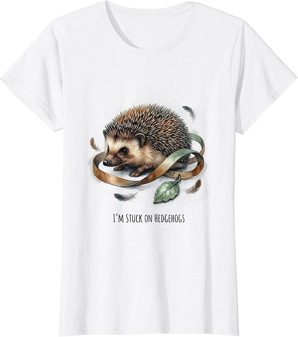 Women's I'm Stuck On Hedgehogs Cute Hedgehog Lover Gift For Teens T-Shirt - White