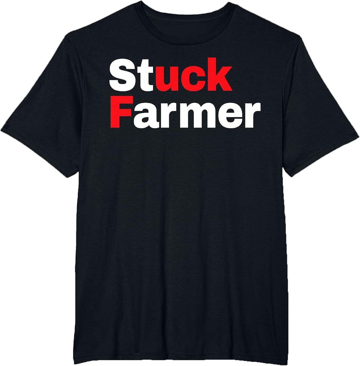 Stuck Farmer T-Shirt - Black