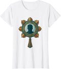 Women's Roaring 1920s Medallion Badge Art Deco Party T-Shirt - White