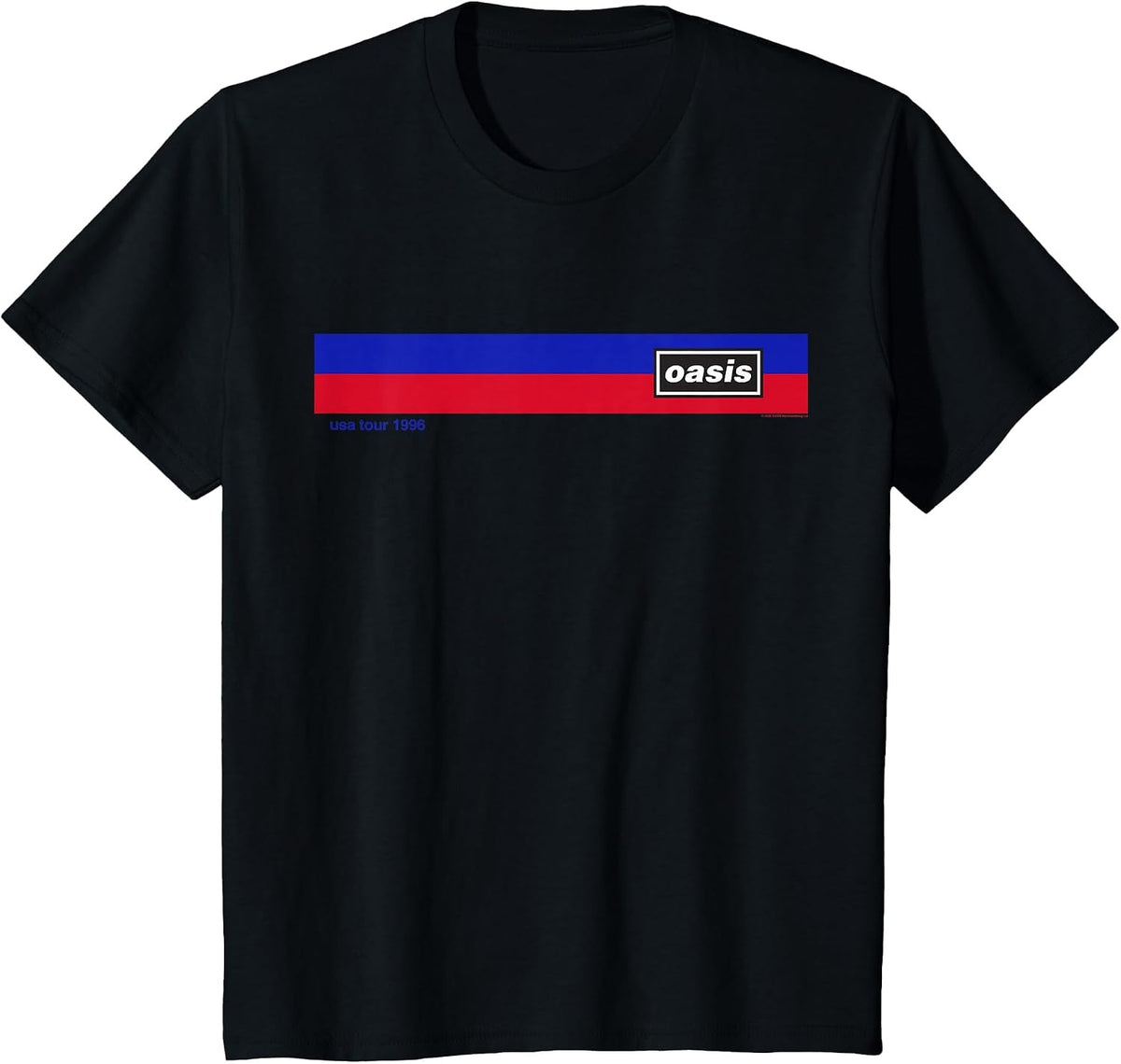 Oasis Amazon Exclusive Vintage USA Tour 1996 Black T-Shirt - Black