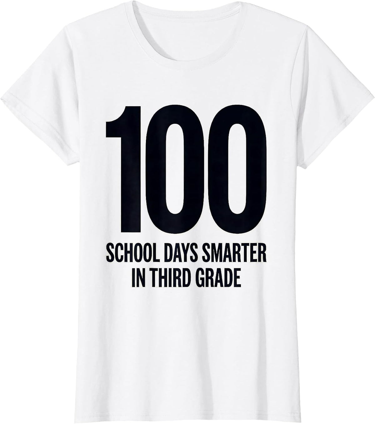 Women's 100 School Days Smarter In Third Grade Playful 100th Day T-Shirt - White