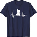 Yorkie Pulse T-Shirt - Navy Blue