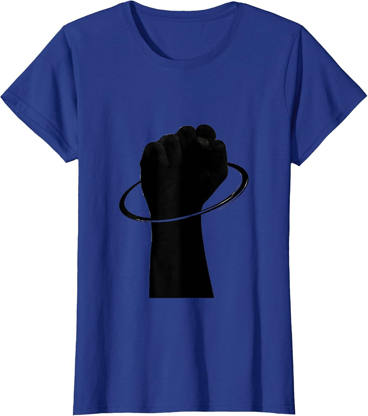 Women's Closed Fist ASL Teacher Sign Language Educator Humor T-Shirt - Royal Blue