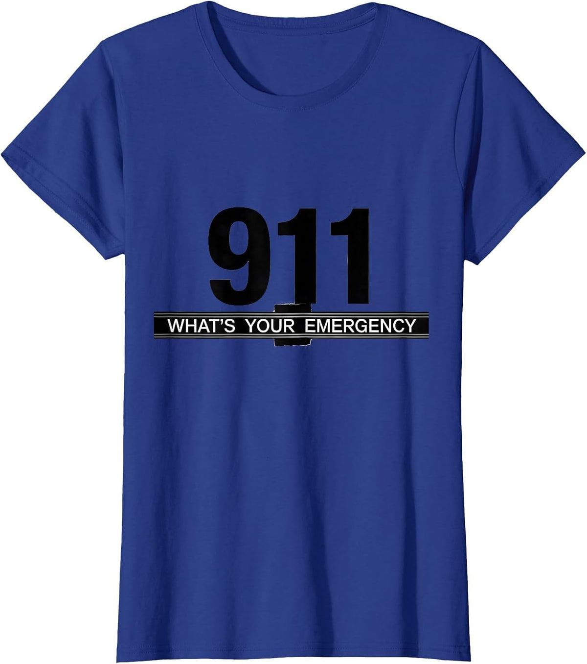 Women's 911 Whats Your Emergency Dispatcher First Responder Pride T-Shirt - Royal Blue