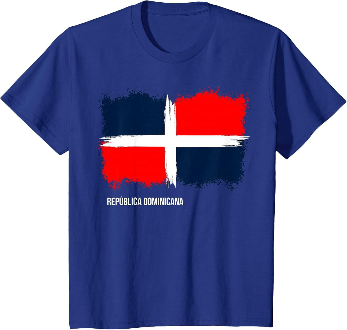 Boy, Girl, Men and Women Country Flag of Dominican Republic T-Shirt - Royal Blue