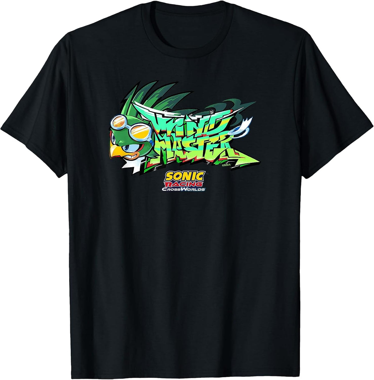 Sonic Racing CrossWorlds - Jet Decal T-Shirt - Black