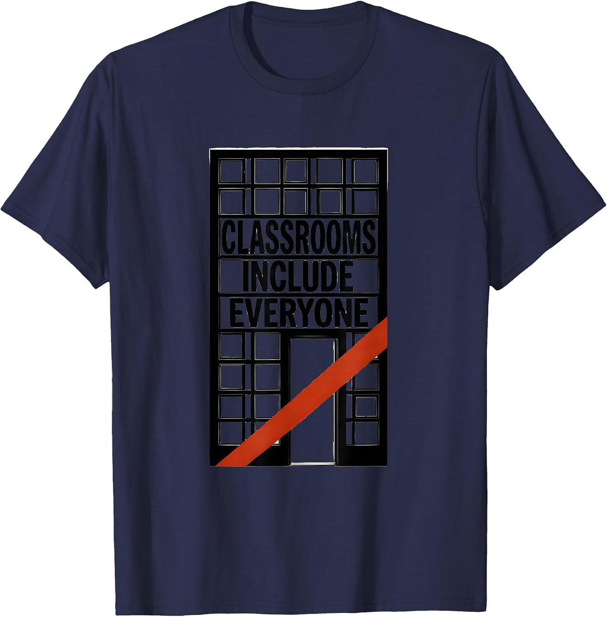 Men's Classrooms Include Everyone Special Education Teacher Autism T-Shirt - Navy Blue