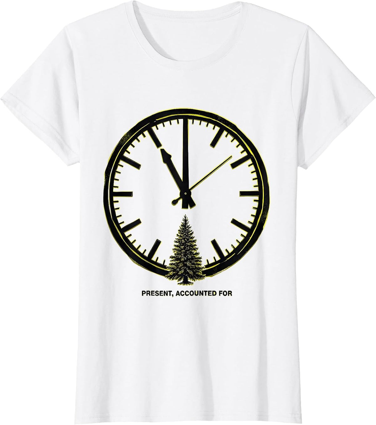Present Accounted For Sarcastic Family Christmas Humor T-Shirt - White