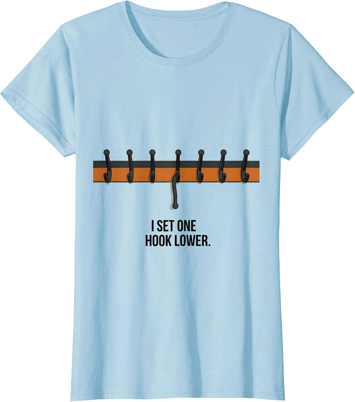 I Set One Hook Lower Funny Special Education Teacher Sped T-Shirt - Baby Blue