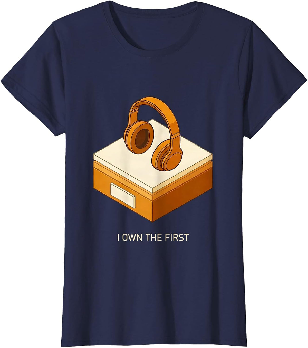 Women's I Own The First 911 Dispatcher Thin Yellow Line Pride T-Shirt - Navy Blue