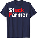 Stuck Farmer T-Shirt - Navy Blue