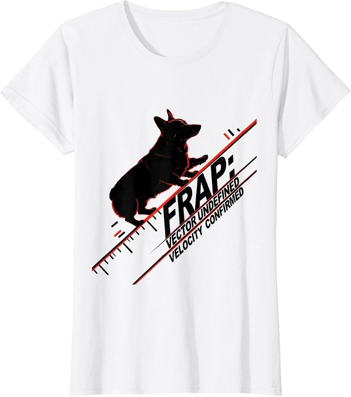 Frap: Vector Undefined, Velocity Confirmed Corgi Owner T-Shirt - White