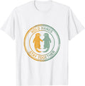 Men's Otter Hold Hands Stay Together Design T-Shirt - White