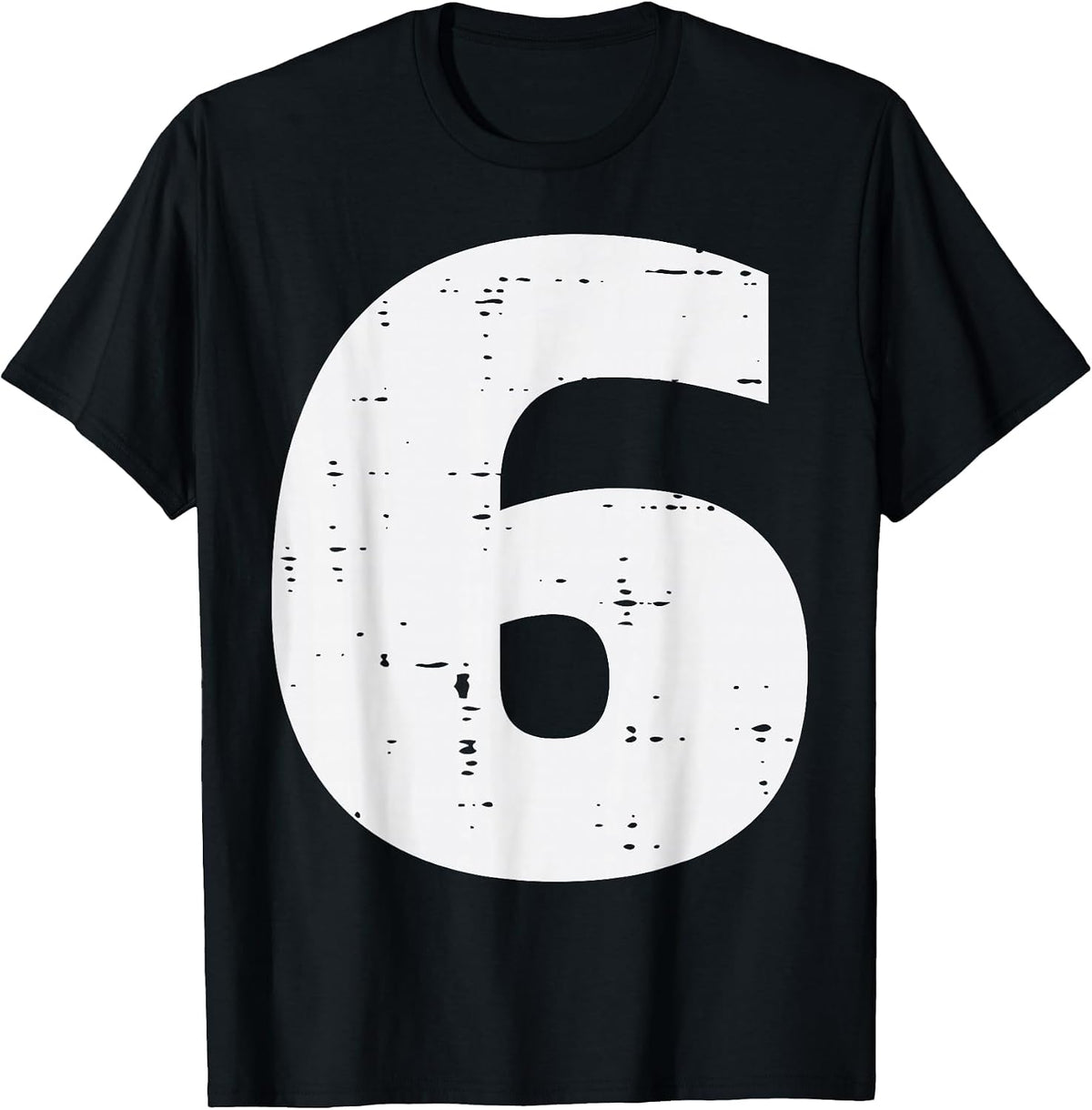 Number 6 Matching 67 Meme Halloween 6th Birthday Kids Boys T-Shirt - Black