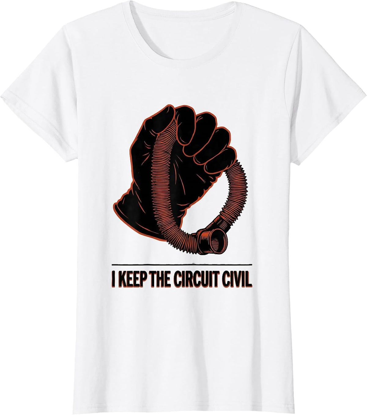 I Keep The Circuit Civil Funny Respiratory Therapist RT T-Shirt - White