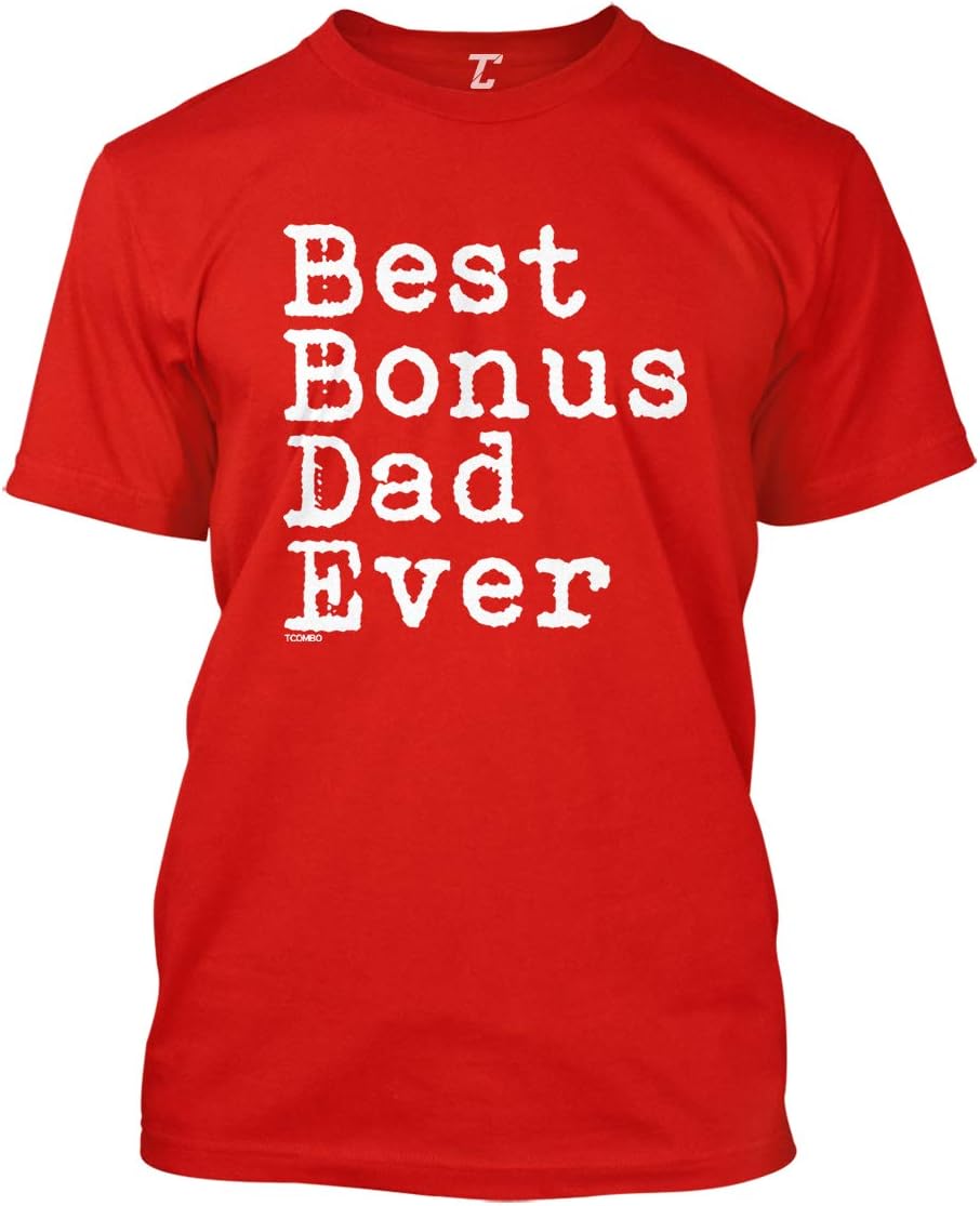 Tcombo Best Bonus Dad Ever - Birthday Father's Day Men's T-Shirt - Red