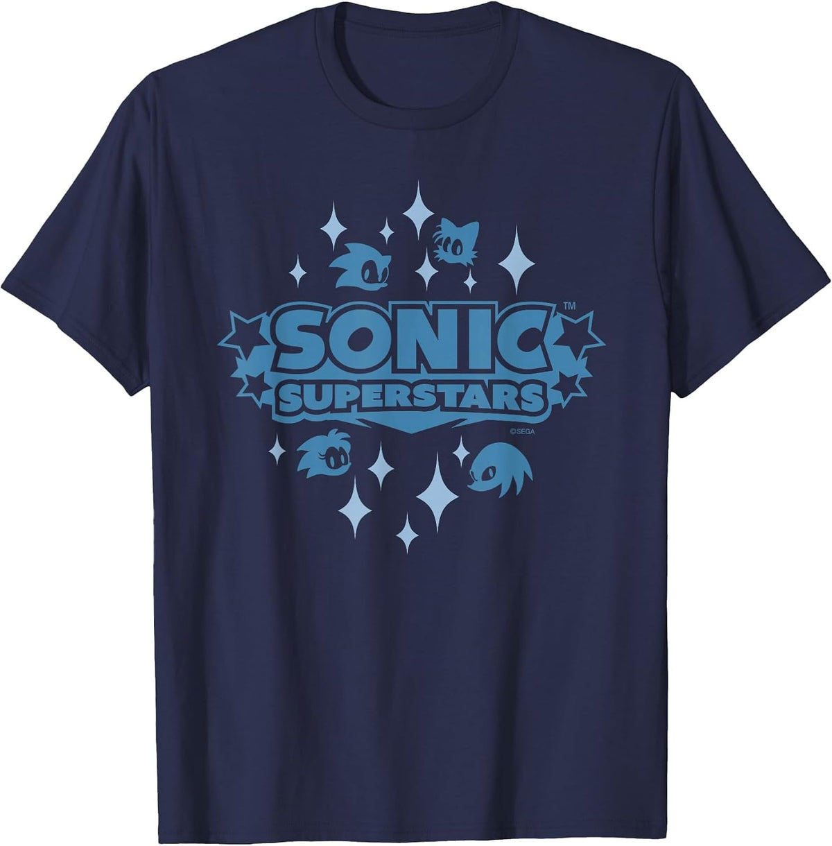 Sonic the Hedgehog, Sonic Superstars - Iconic (Blue) T-Shirt - Navy Blue