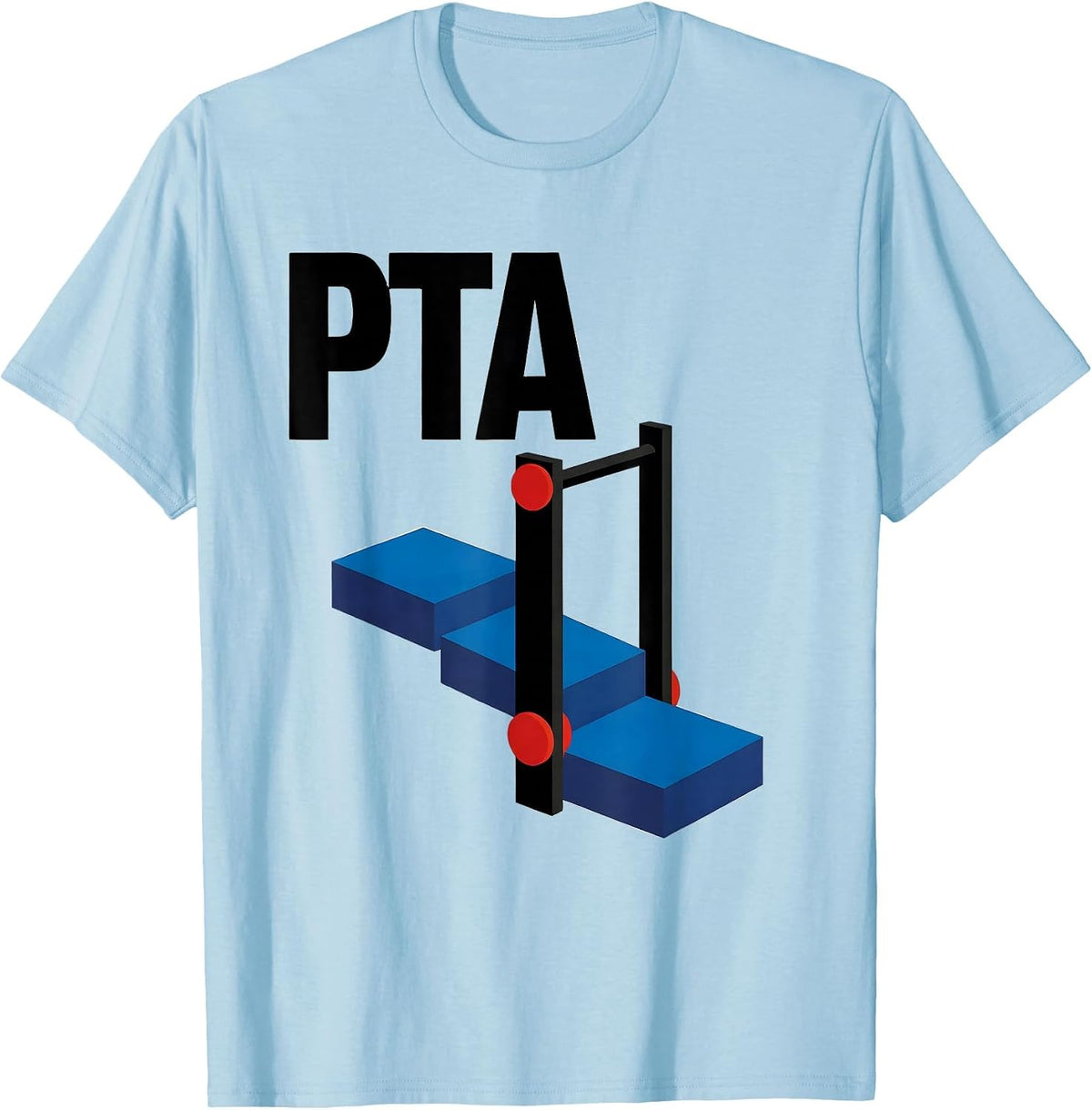 Men's PTA Bauhaus Modernist Occupational Therapy Physical Therapy T-Shirt - Baby Blue