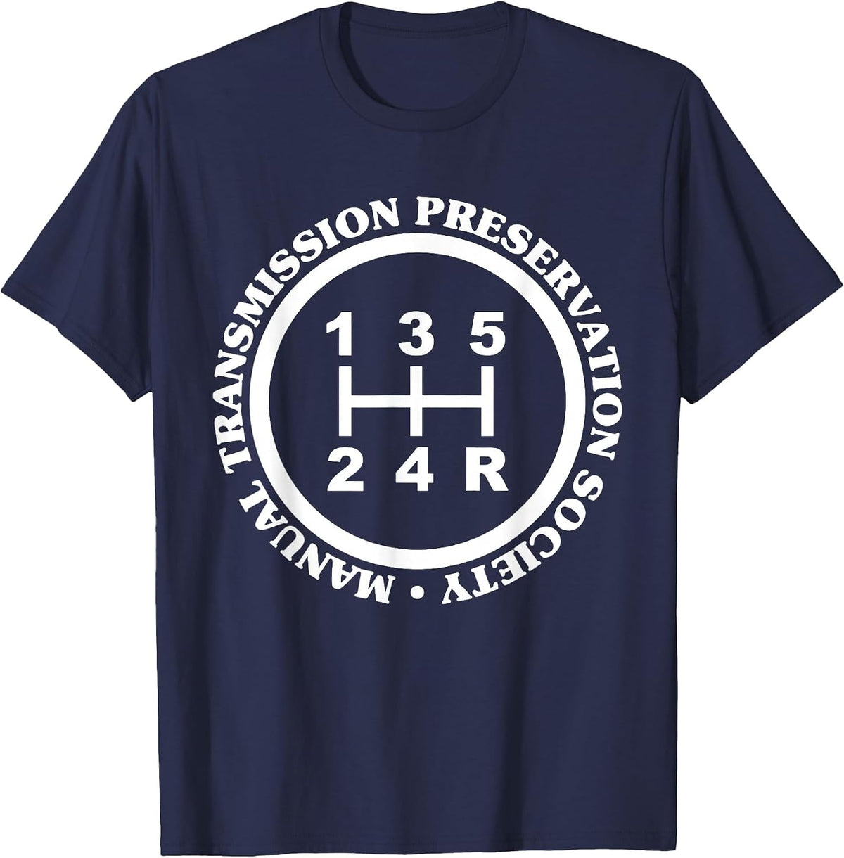 Manual Transmission Preservation Society T-Shirt - Navy Blue