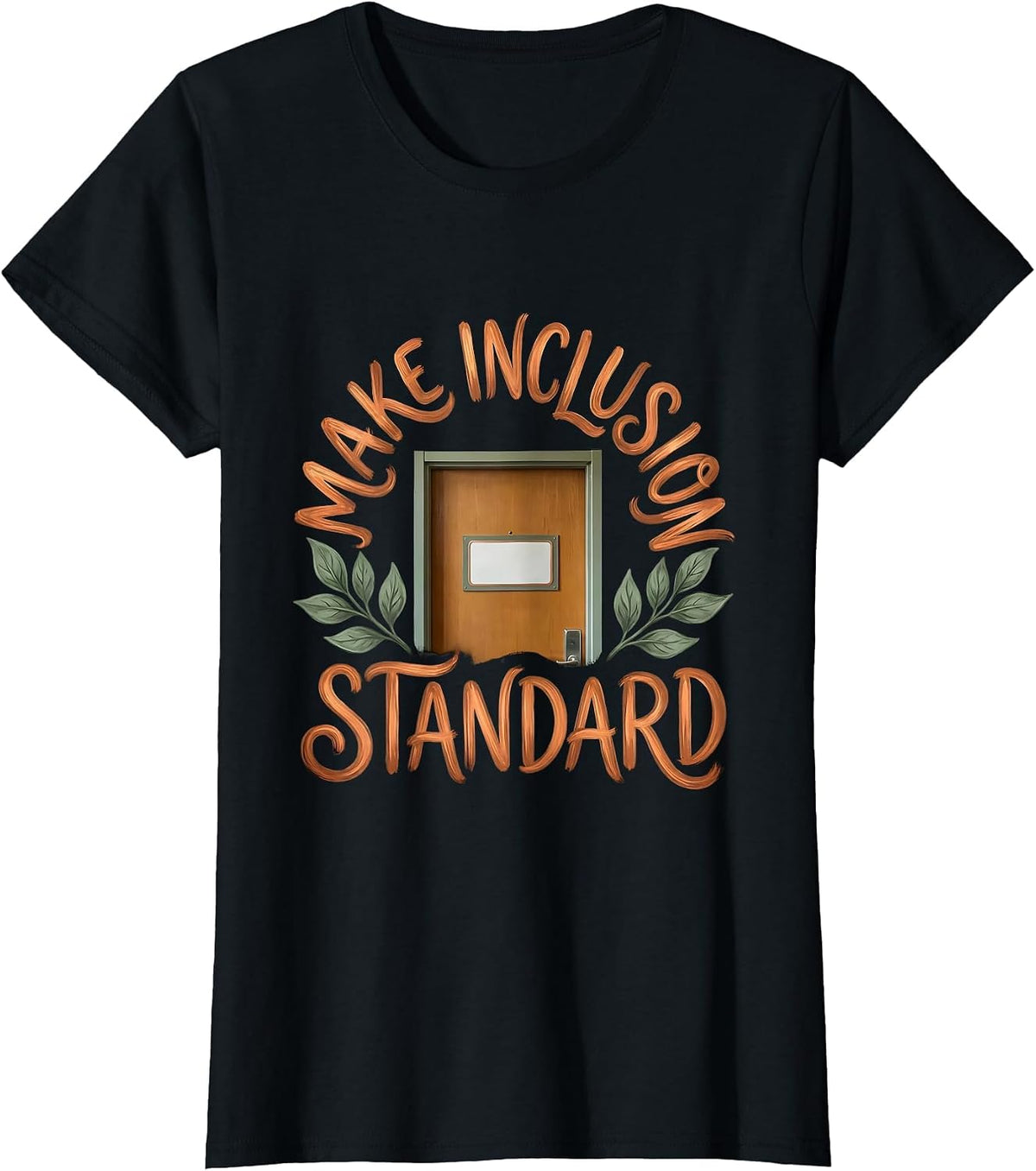 Make Inclusion Standard Boho Special Education Teacher T-Shirt - Black