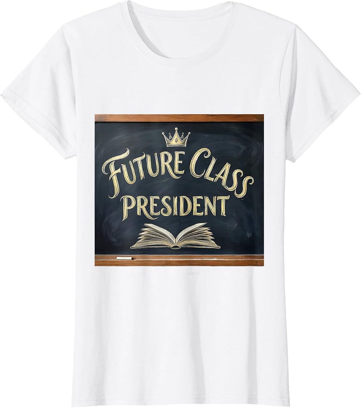 Future Class President First Day of Preschool T-Shirt - White