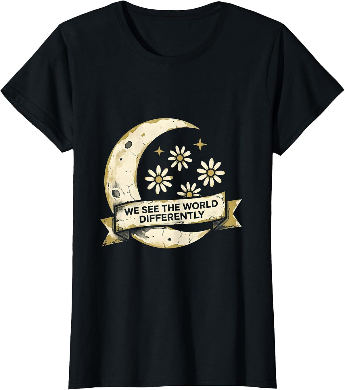 We See The World Differently Autism Awareness T-Shirt - Black